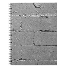 Afdruk van getextureerde Big Cement Block Wall Notitieboek