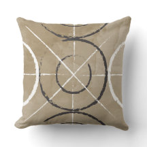 Afdruk van geverfde geometrische cirkel