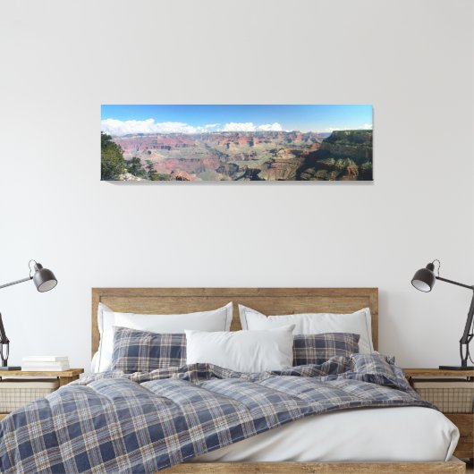 Afdruk van groot Canyon Panoramic Stretted Canvas (Insitu (Slaapkamer))