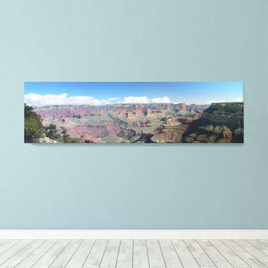 Afdruk van groot Canyon Panoramic Stretted Canvas (Insitu (Houten vloer))