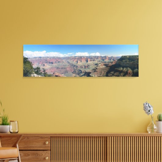 Afdruk van groot Canyon Panoramic Stretted Canvas (Insitu (Woonkamer))