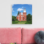 Afdruk van groot vuurtoren canvas afdruk (Insitu (Woonkamer))