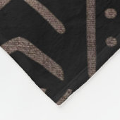 Afdruk van hedendaagse Afrikaanse modder Fleece Deken (Hoek)