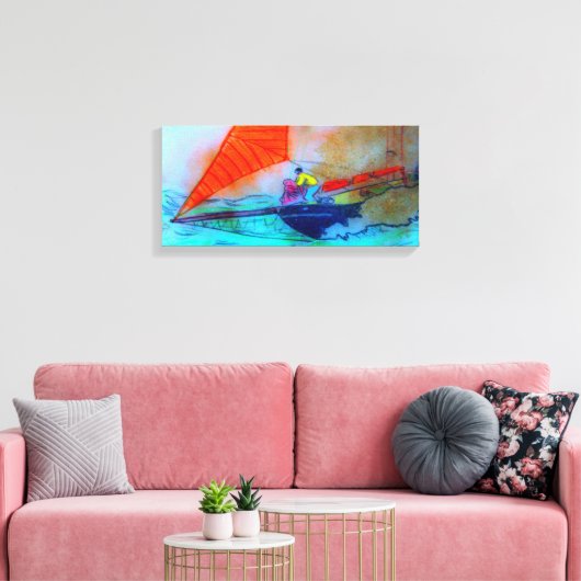 afdruk van het glansdoek canvas afdruk (Insitu (Woonkamer))