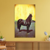afdruk van het schilderij van de Civil War Union Canvas Afdruk (Insitu (Woonkamer))
