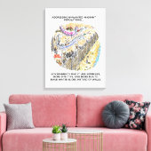 Afdruk van het schilderwerk van Refugee Water Slid Canvas Afdruk (Insitu (Woonkamer))