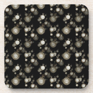 Afdruk van horlogebanden - met steampunk gepatterd bier onderzetter