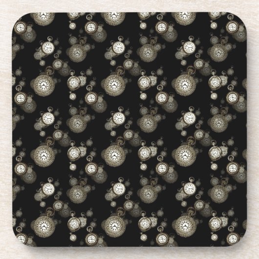 Afdruk van horlogebanden - met steampunk gepatterd bier onderzetter (Voorkant)