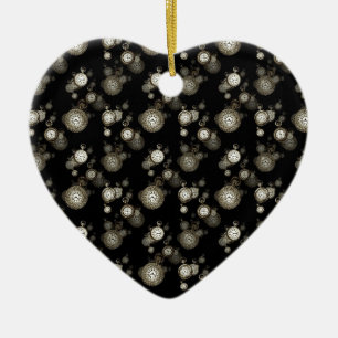 Afdruk van horlogebanden - met steampunk gepatterd keramisch ornament