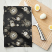 Afdruk van horlogebanden - met steampunk gepatterd theedoek (Quarter Fold)