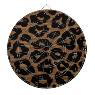 Afdruk van hout dartbord