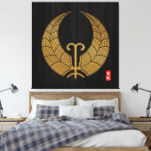 Afdruk van krasdoek van Kamon Hashimoto Canvas Afdruk (Insitu (Slaapkamer))