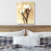 Afdruk van kunstmand Magnolia floral art Canvas Afdruk (Insitu (Slaapkamer))