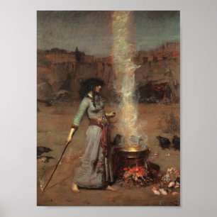 Afdruk van magische cirkels poster