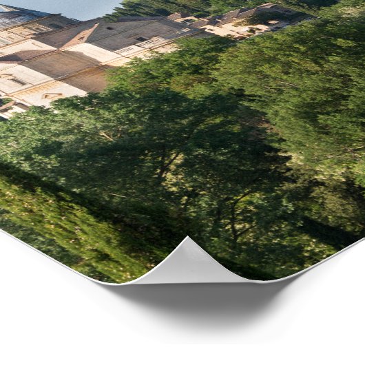 Afdruk van Montepulciano-kathedraal en poster (Hoek)