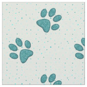 afdruk van mousserende kattenpootjes - munt stof (Close Up)