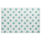 afdruk van mousserende kattenpootjes - munt stof (Fat Quarter)