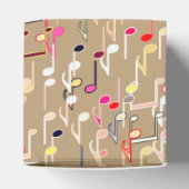 Afdruk van muzieknoten - tauptan, multi bedankdoosjes (Bovenkant)