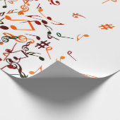 Afdruk van muzieknoten - tauptan, multi cadeaupapier (Hoek)