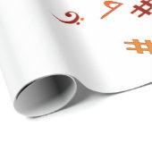 Afdruk van muzieknoten - tauptan, multi cadeaupapier (Rol Hoek)