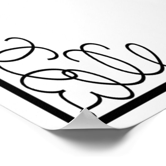 Afdruk van niet-plugged Weddenbord Poster (Hoek)