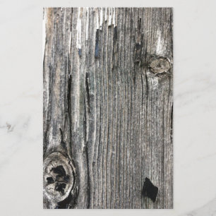 Afdruk van oud hout uit de roestvrije struik briefpapier
