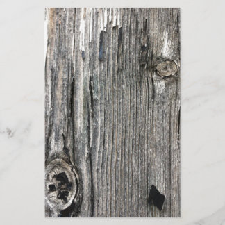 Afdruk van oud hout uit de roestvrije struik briefpapier
