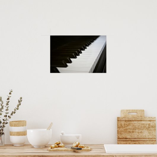 Afdruk van Piano Keys-poster Poster (Keuken)