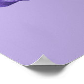 Afdruk van poster van de vlag Iris (paars en mauve (Hoek)