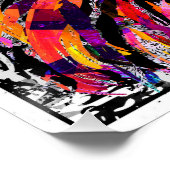 Afdruk van Poster van Lion Face - realistische vle (Hoek)