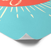 Afdruk van poster voor snelle en schitterende typo (Hoek)