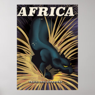 Afdruk van poster voor traditionele Afrikaanse rei