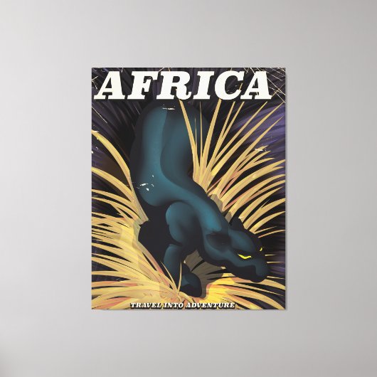 Afdruk van poster voor traditionele Afrikaanse rei Canvas Afdruk (Voorkant)