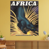 Afdruk van poster voor traditionele Afrikaanse rei Canvas Afdruk (Insitu (Woonkamer))