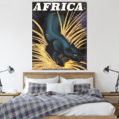 Afdruk van poster voor traditionele Afrikaanse rei Canvas Afdruk (Insitu (Slaapkamer))
