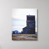 Afdruk van Prairie Elevator Stretch Canvas (Voorkant)