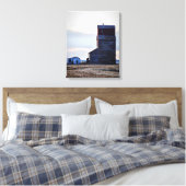 Afdruk van Prairie Elevator Stretch Canvas (Insitu (Slaapkamer))