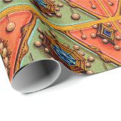 Afdruk van renaissance jewels cadeaupapier (Rol Hoek)