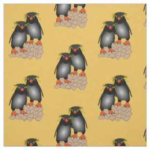 Afdruk van Rockhopper-pinguïn Stof