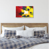 Afdruk van rode tulpbloem canvas afdruk (Insitu (Slaapkamer))