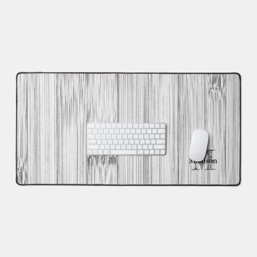 Afdruk van roodgrijs bamboe Monogram Bureaumat (Keyboard & Muis)