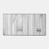 Afdruk van roodgrijs bamboe Monogram Bureaumat (Voorkant)