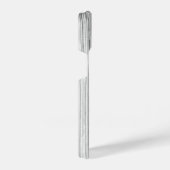 Afdruk van roodgrijs bamboe Monogram iPhone Hoesje (Rechterkant)