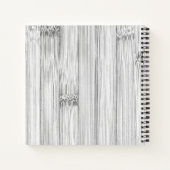 Afdruk van roodgrijs bamboe Monogram Notitieboek (Achterkant)