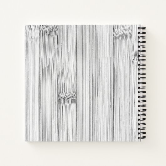 Afdruk van roodgrijs bamboe Monogram Notitieboek (Achterkant)