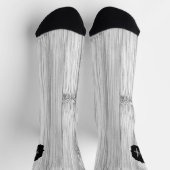 Afdruk van roodgrijs bamboe Monogram Sokken (Top)