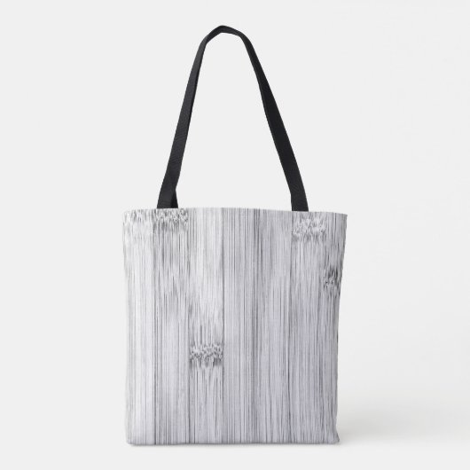 Afdruk van roodgrijs bamboe Monogram Tote Bag (Achterkant)
