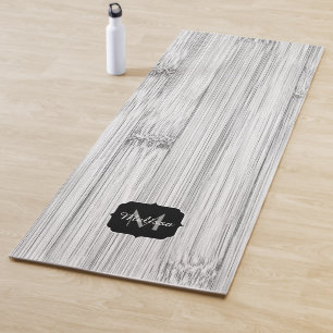 Afdruk van roodgrijs bamboe Monogram Yogamat