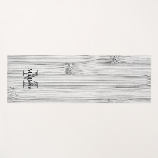 Afdruk van roodgrijs bamboe Monogram Yogamat (Voorkant (horizontaal))