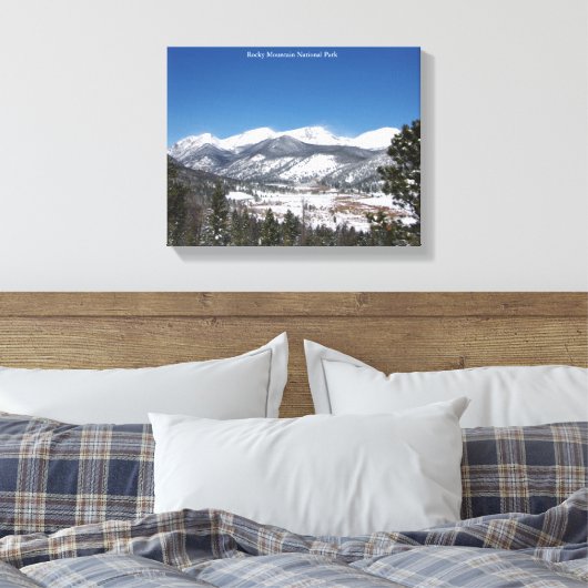 Afdruk van schilderdoek van het nationale park Roc Canvas Afdruk (Insitu (Slaapkamer))